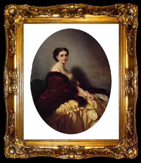 framed  Franz Xaver Winterhalter Madame Sofya Petrovna Naryschkina, ta009-2